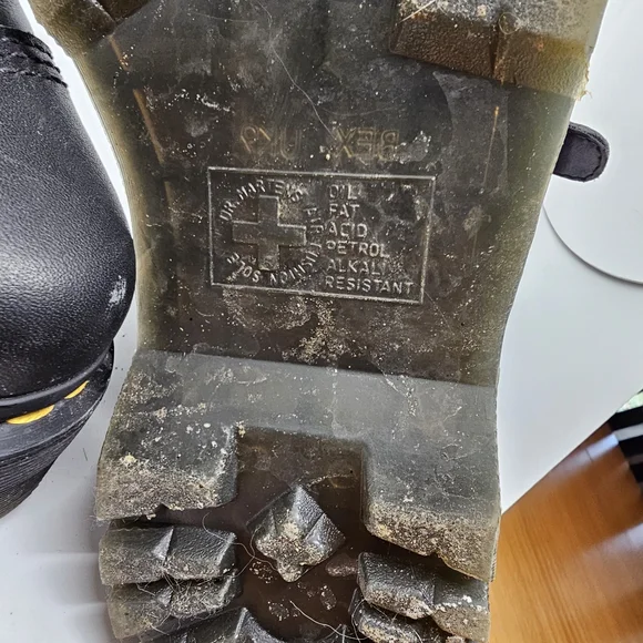 Dr. Martens Black Platform Shoes with Buckle Straps - Picture 8 of 11